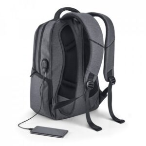 mochila com entrada usb e costas almofadada