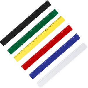 Régua Plástica 30cm-CORES