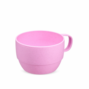01007110001 Caneca Palha Trigo 300ml Rosa