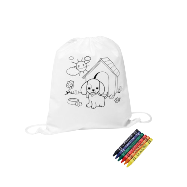 Mochila saco para colorir