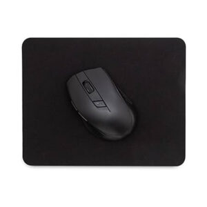 mouse pad preto com mouse