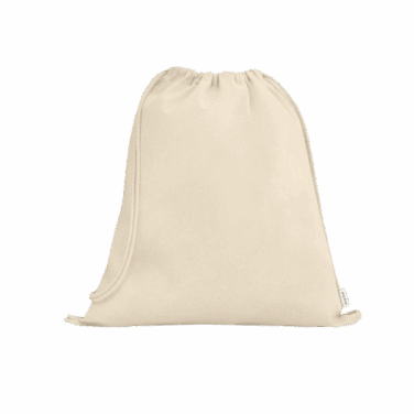 Mochila saco 100% algodão reciclado
