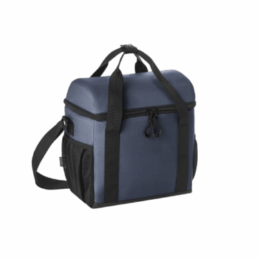 Bolsa térmica almofadada 600D em poliéster reciclado