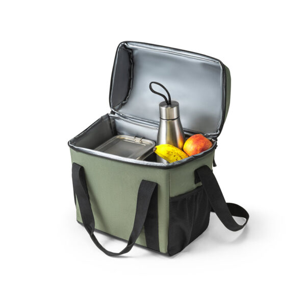 Bolsa térmica almofadada 600D em poliéster reciclado - Image 7