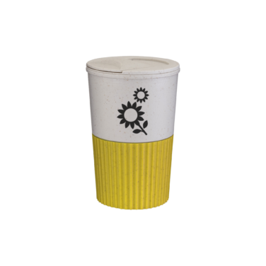 Copo fibra de trigo e plástico de 400 ml