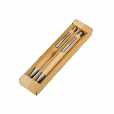 Kit Ecológico Caneta e Lapiseira Bambu