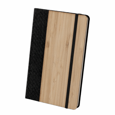Caderno de anotações capa em fibra de bambu