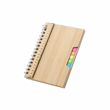 Caderno de capa dura em bambu