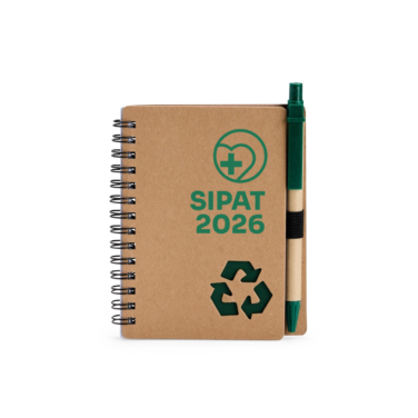 Caderno Ecológico com Caneta