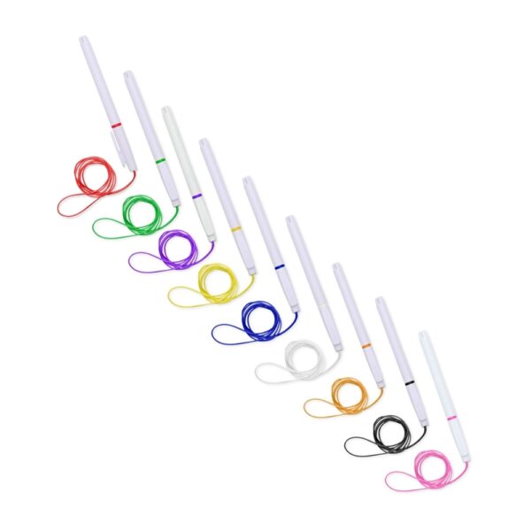 Caneta Plástica Com Cordão - Image 10