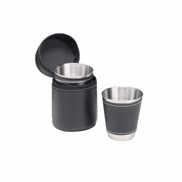 Kit 4 xicaras de inox 50 ml