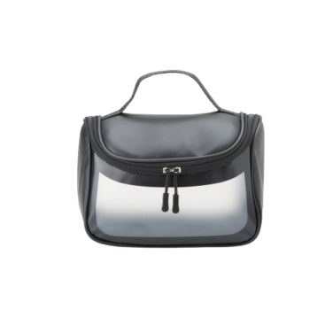 Necessaire em PU com visor translúcido