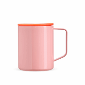 01007120001 Caneca Inox Parede Dupla 270ml Salmão