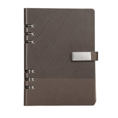 Caderno Fichário Couro Sintético