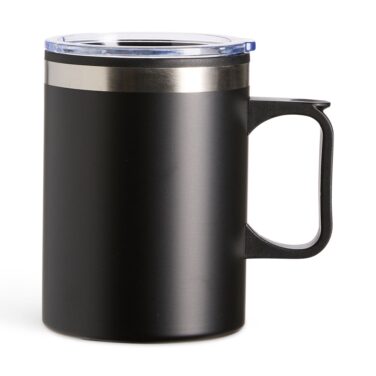 Caneca em inox e plástico 375 ml