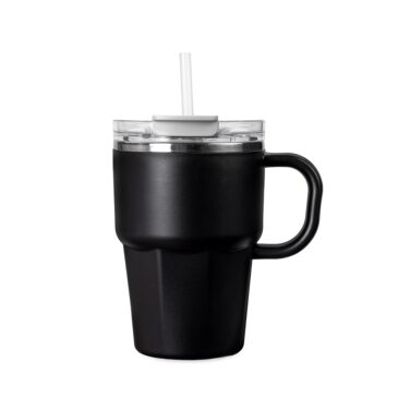 Caneca plástica com o interior em inox 550 ml