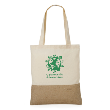 Sacola Ecológica em Algodão e Juta